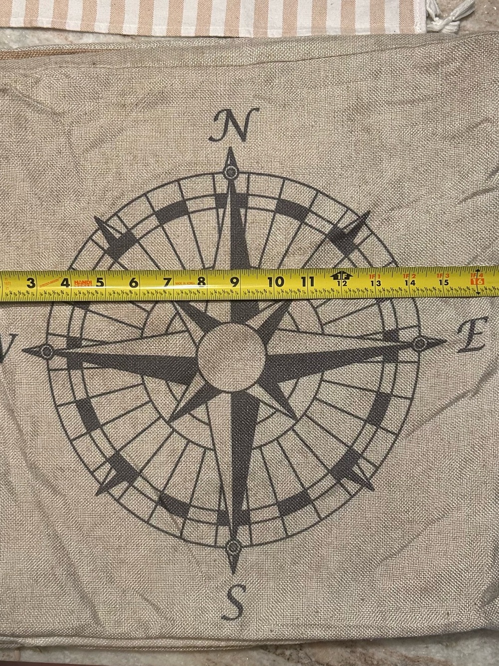 Compass Pillow Cover- 17”